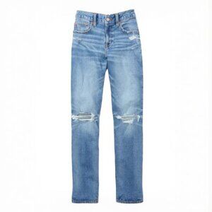 American Eagle Strigid Ripped Mom Jean